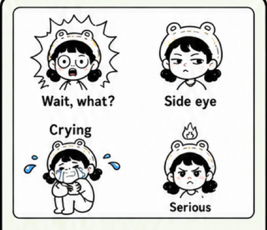 蛙帽女孩模板